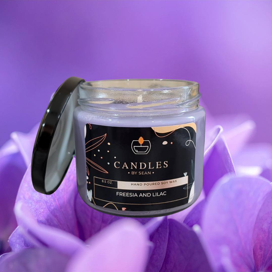 Freesia and Lilac Candle